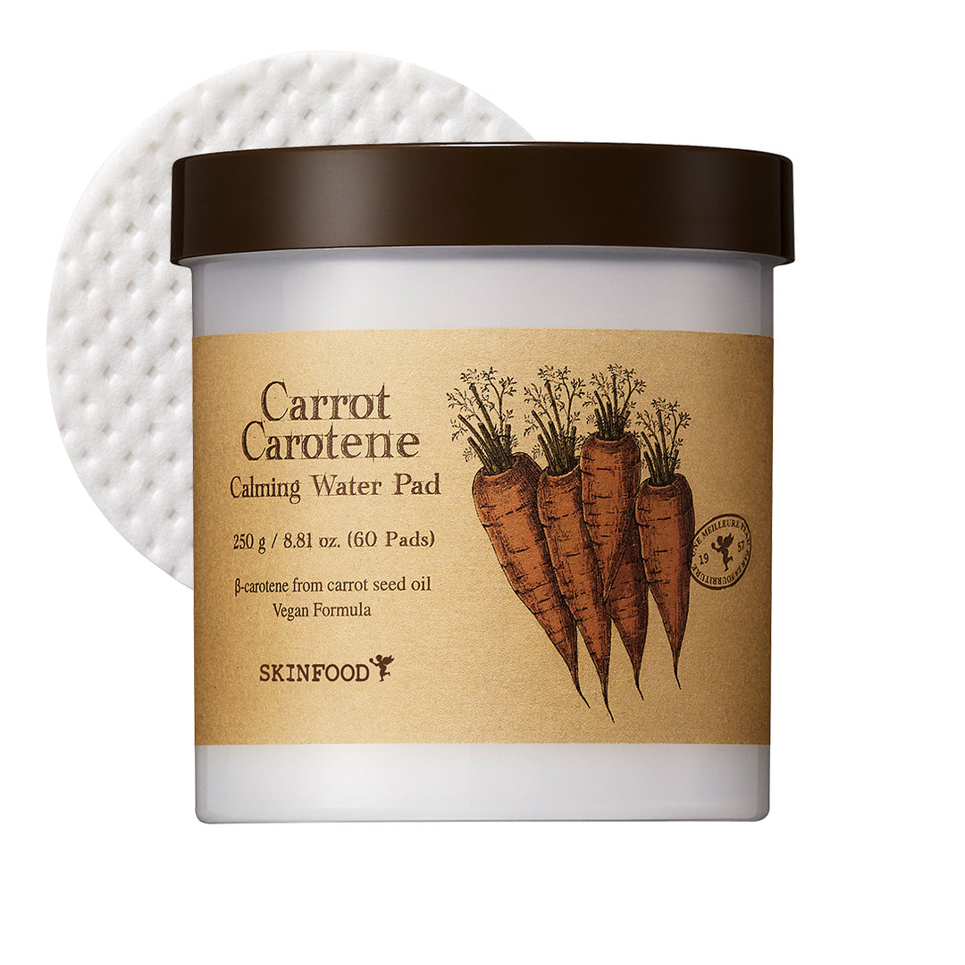 SKINFOOD Carrot Carotene Calming Water Pad - 60 Pads